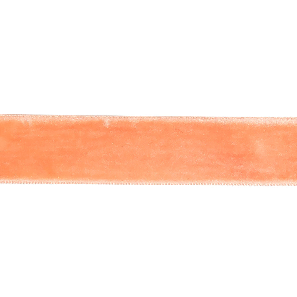 Coral Sands Single Face Velvet Ribbon - 0.75"
