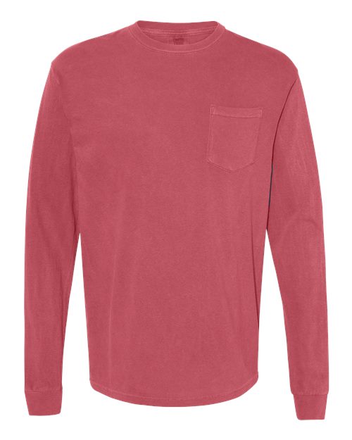 Comfort Colors Unisex Garment-Dyed Heavyweight Long Sleeve Pocket T-Shirt