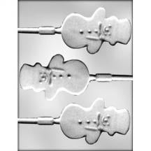 Snowman Sucker Chocolate Mold