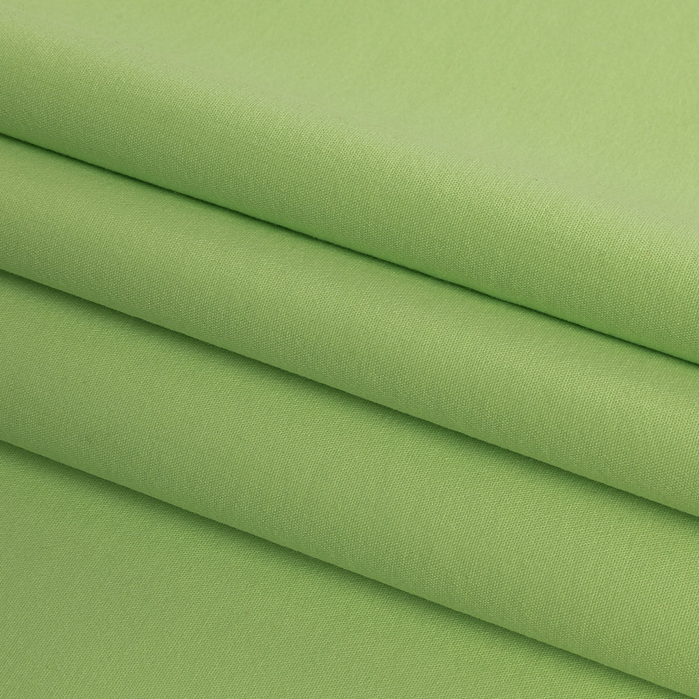 Apple Green Stretch Cotton Double Cloth