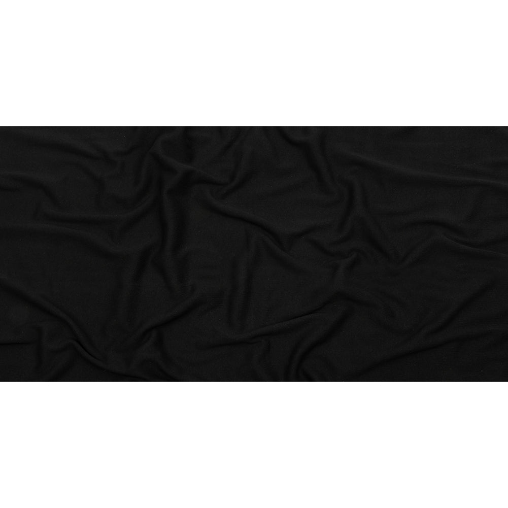 Faded Black Cotton Tubular 1x1 Rib Knit