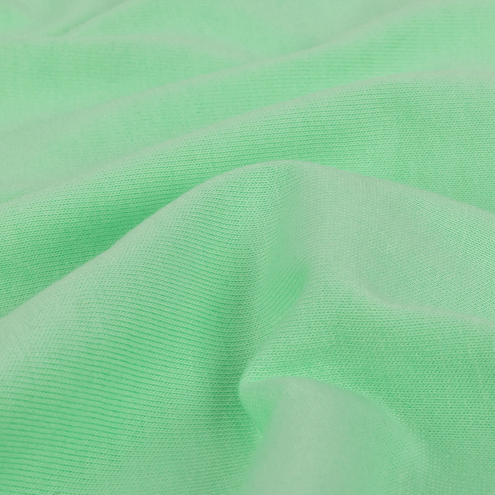 Neon Mint Tubular Cotton Jersey