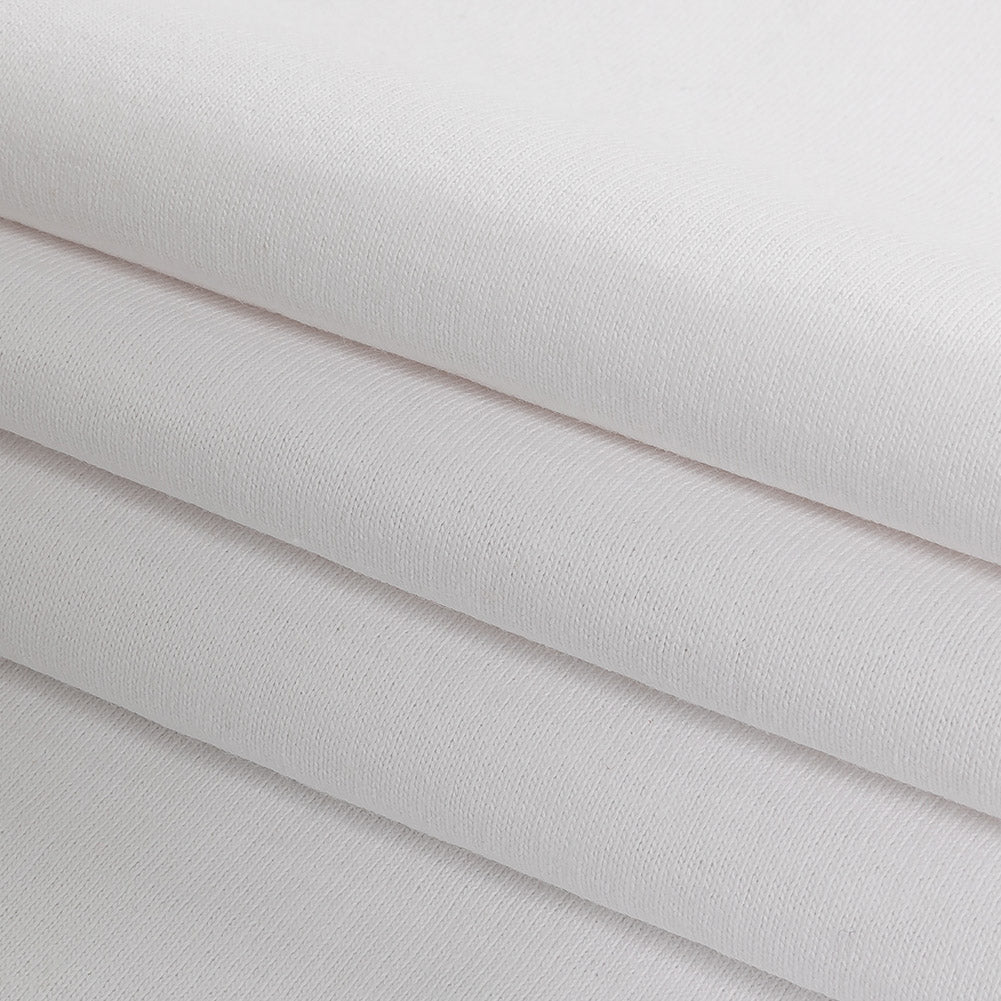 White Cotton Tubular Jersey