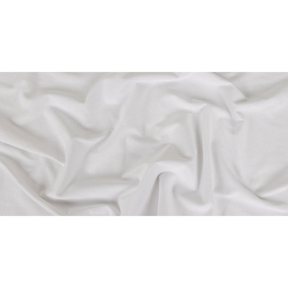 White Cotton Tubular Jersey