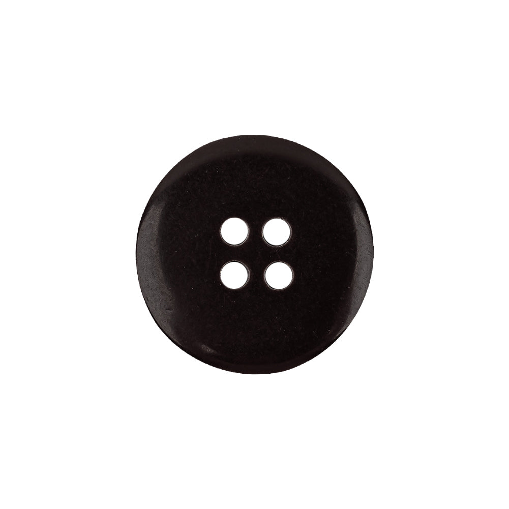 Famous NYC Designer Brown Shallow Plate 4-Hole Blazer Button - 32L/20mm