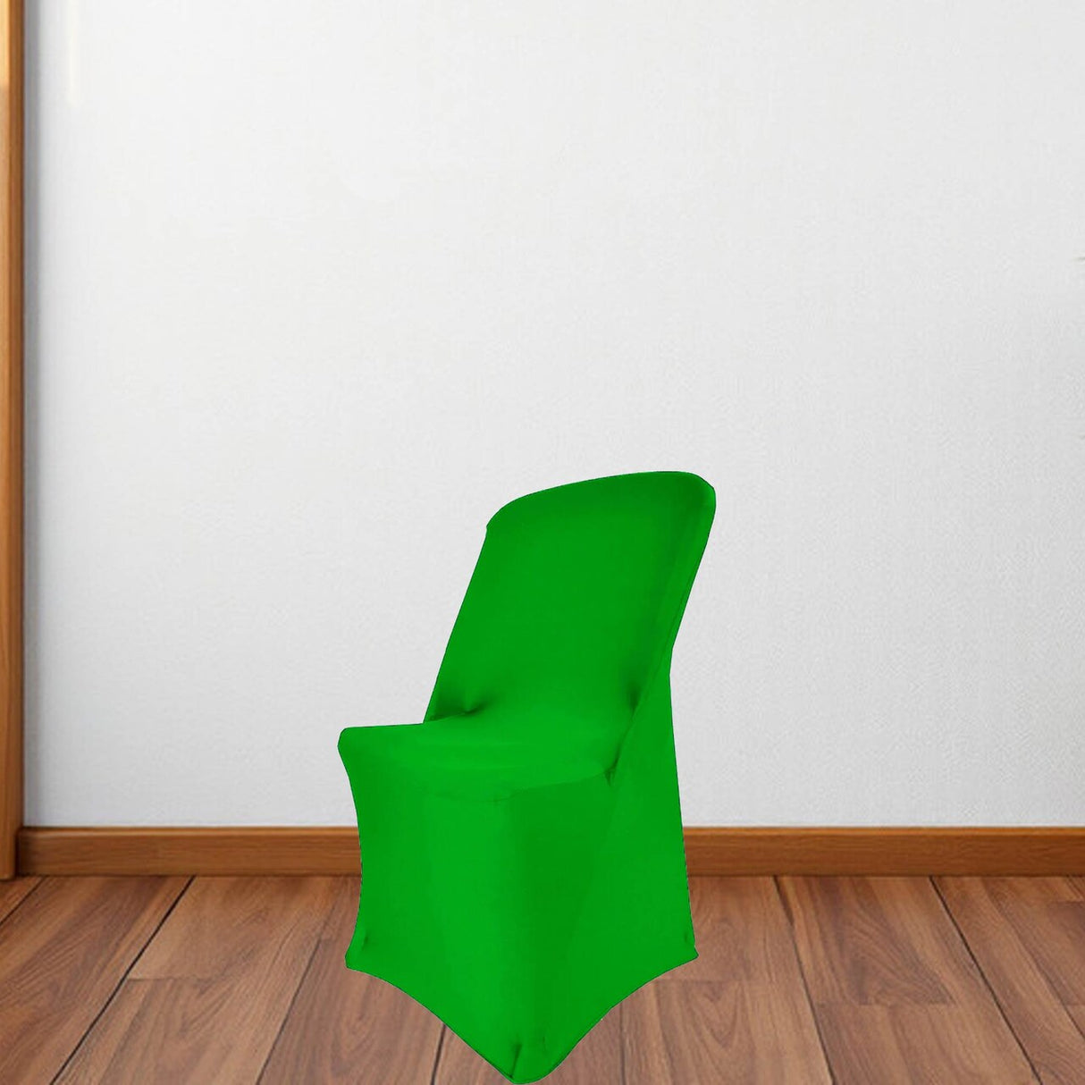 1 Piece Emerald Green Stretch Chair Cover Form Fitting Spandex for Lifetime Folding Chair