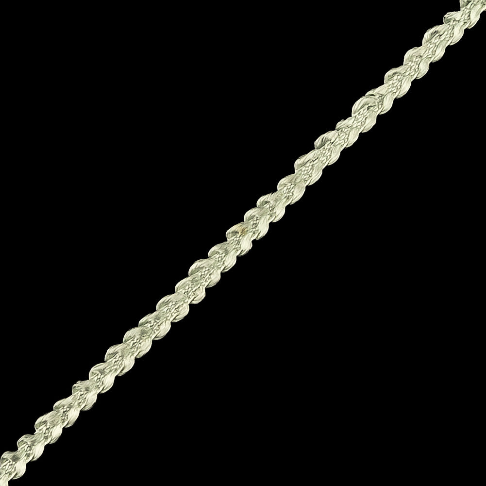 Milky Green Cotton Blend Braided Trim - 0.1875"
