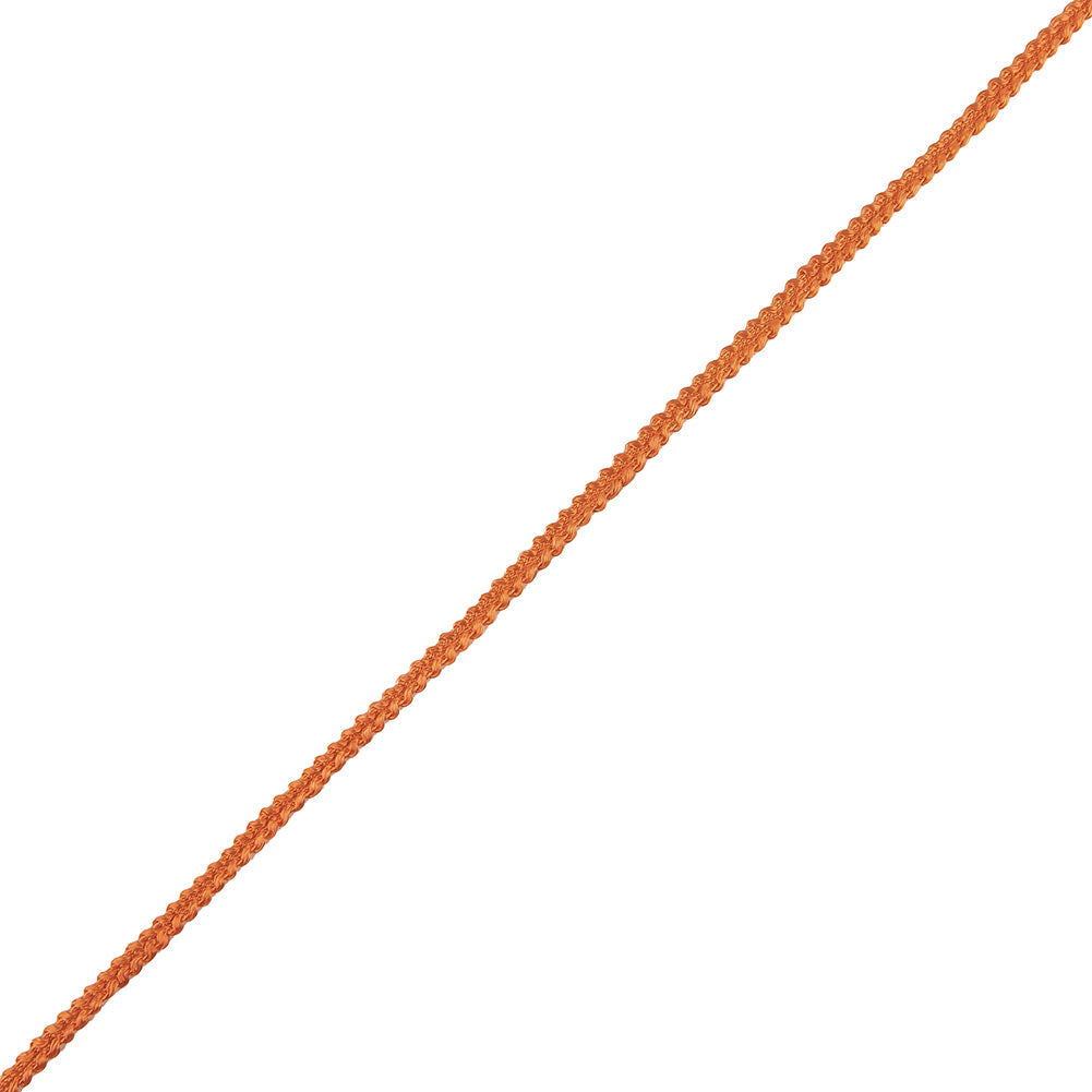 Orange Cotton Blend Braided Trim - 0.1875"