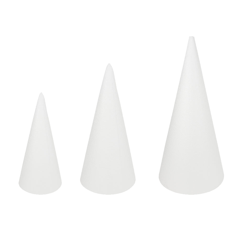 O'Creme Cone Shaped Polystyrene Cake Dummy, 6" x 12"