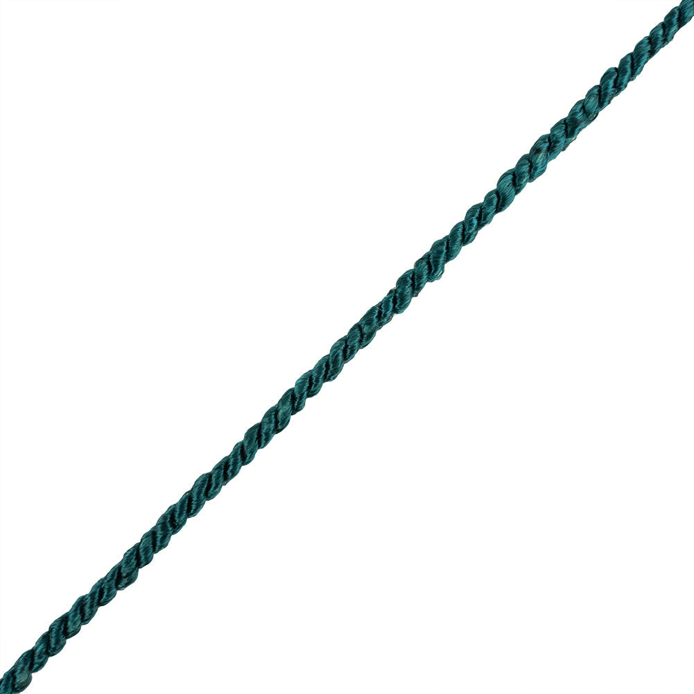 Ocean Blue Cotton Blend Twisted Cord - 3mm