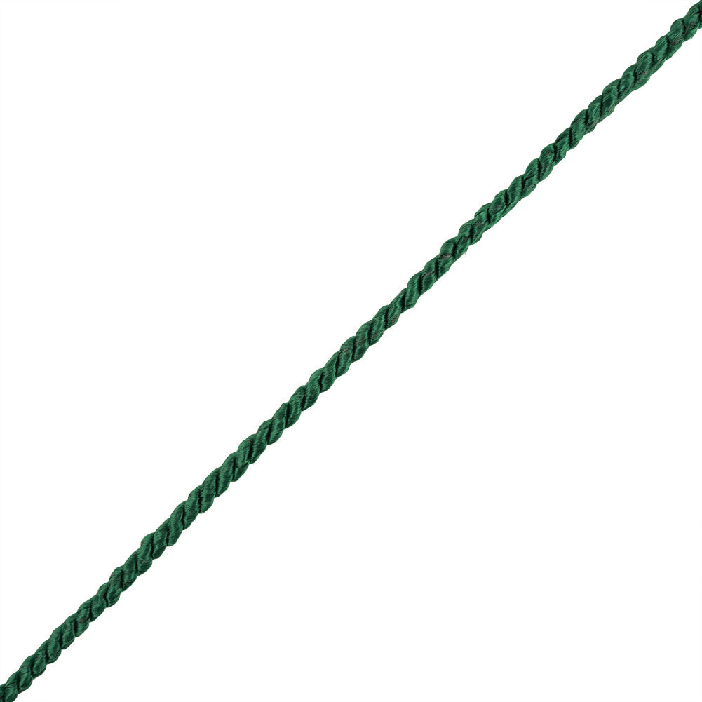 Emerald Green Cotton Blend Twisted Cord - 3mm