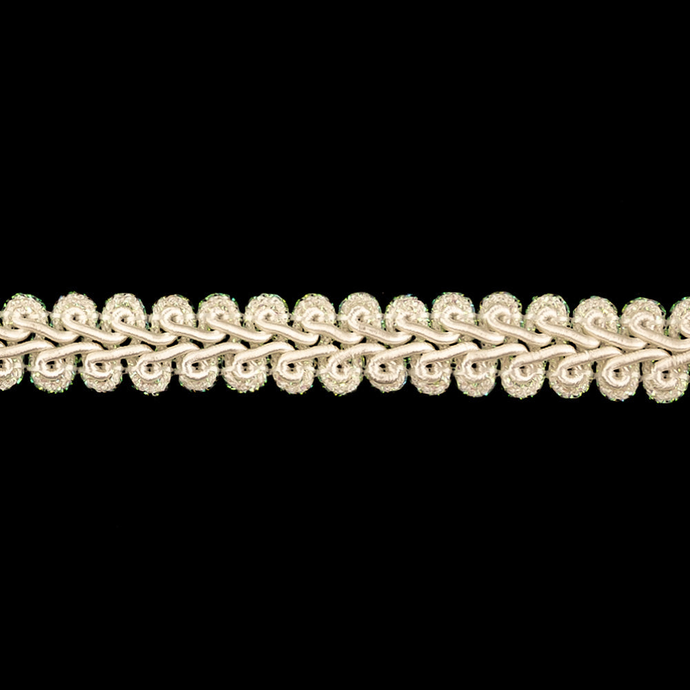 Almond Milk and Iridescent Gimp Braided Trim - 0.5"