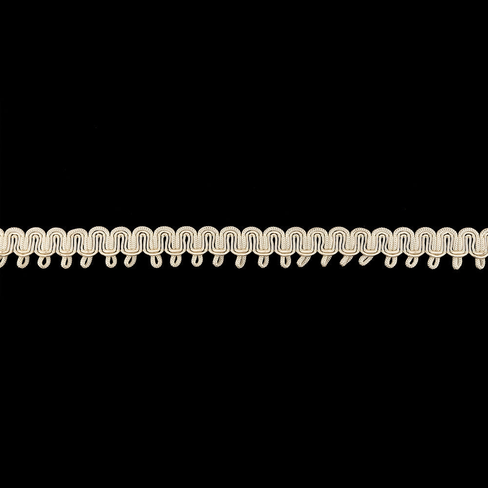Oyster White Waves and Picots Braided Trim - 0.75"