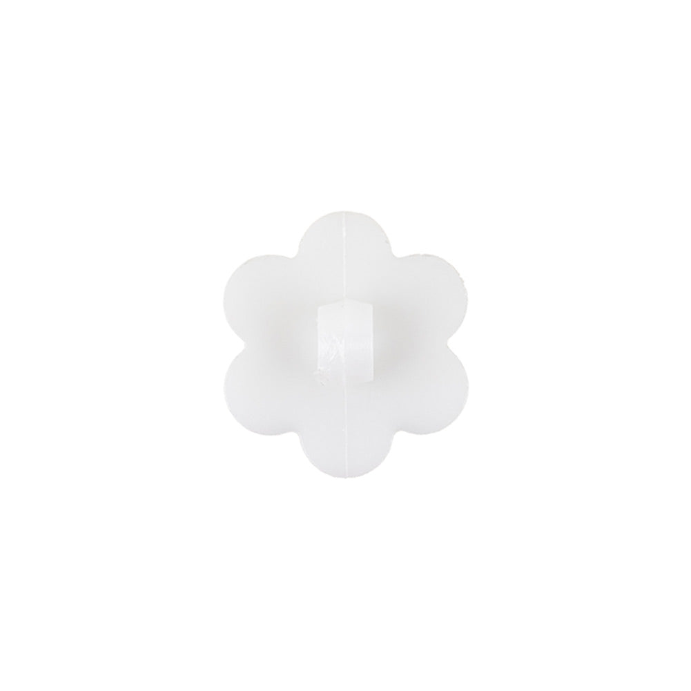 Italian Pearl Icing Flower Shank Back Nylon Button - 24L/15mm