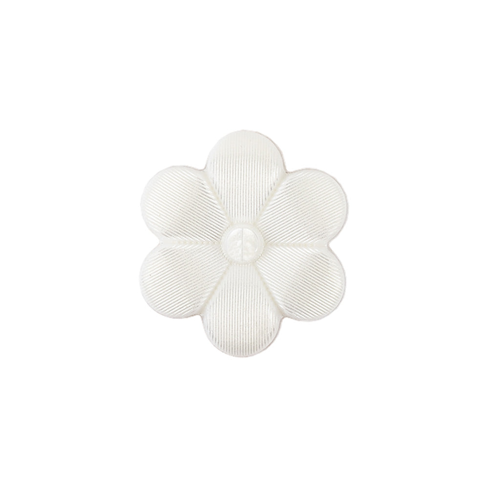 Italian Pearl Icing Flower Shank Back Nylon Button - 32L/20mm