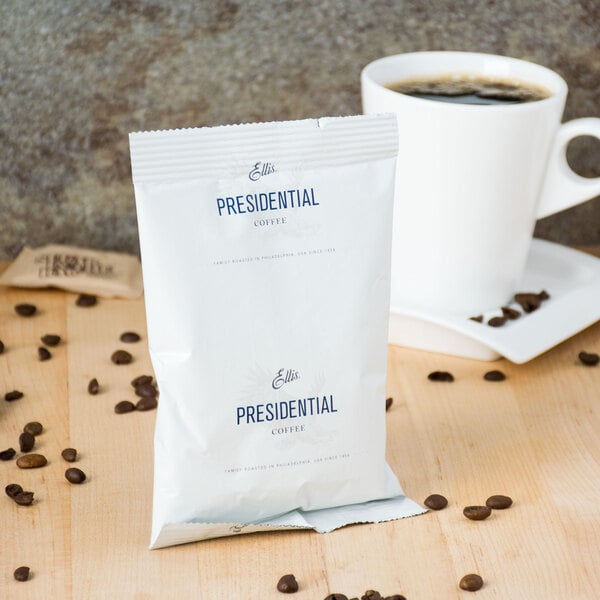 Ellis 2.5 oz. Presidential Regular Coffee Packet - 128/Case