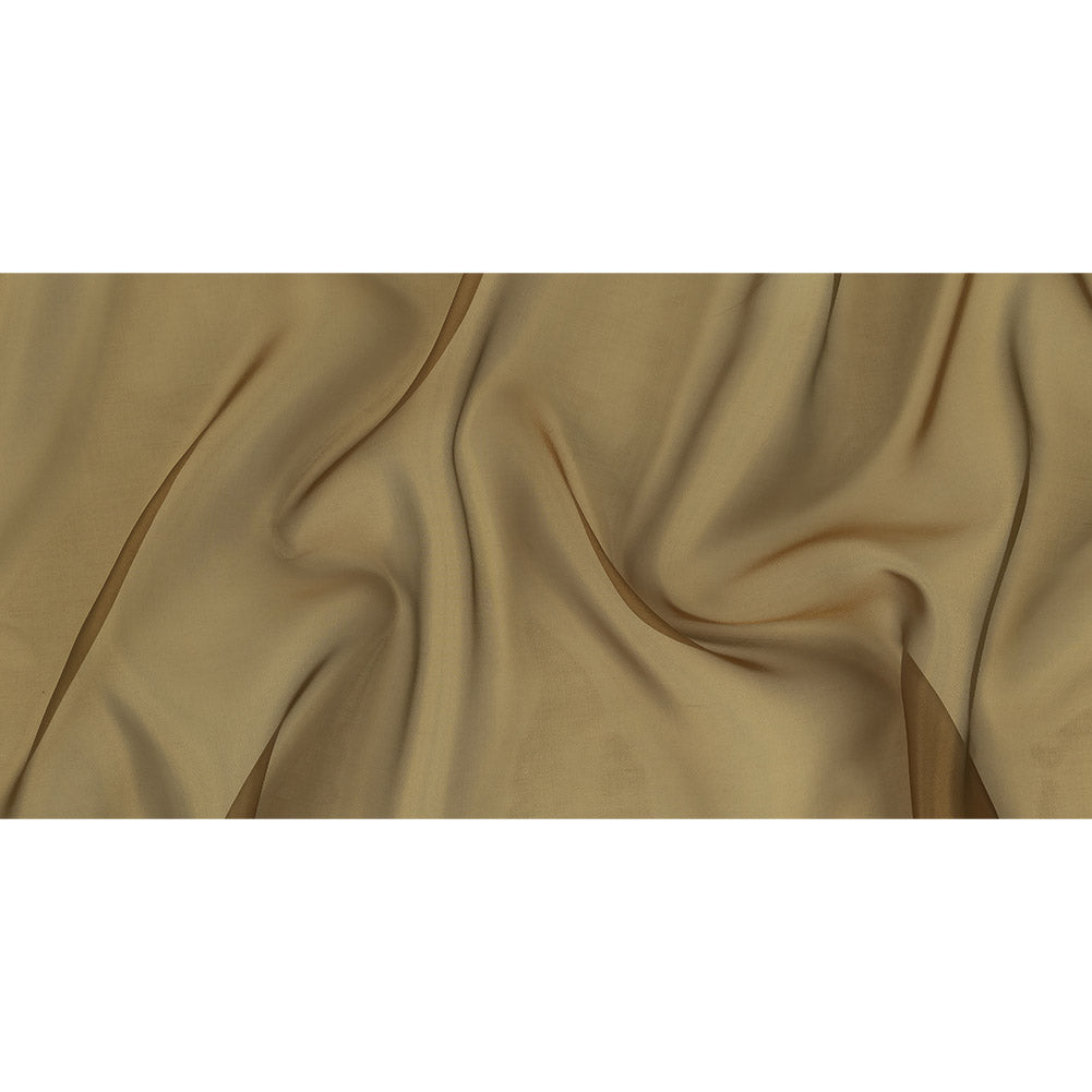 Golden Olive Polyester Organza