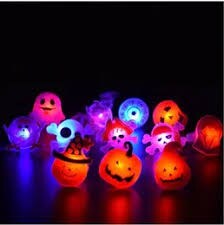 Soft Flashing Halloween Rings