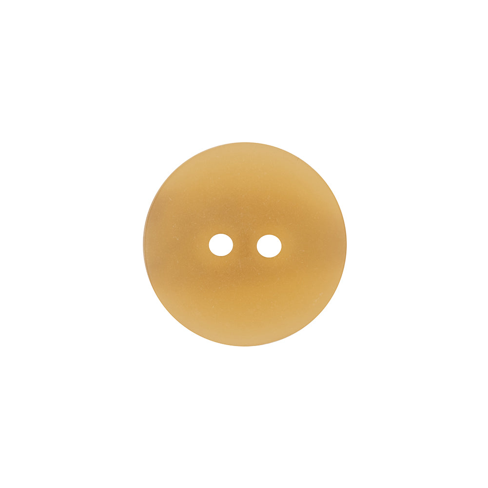 Italian Translucent Harvest Gold 2-Hole Plastic Jacket Button - 28L/18mm