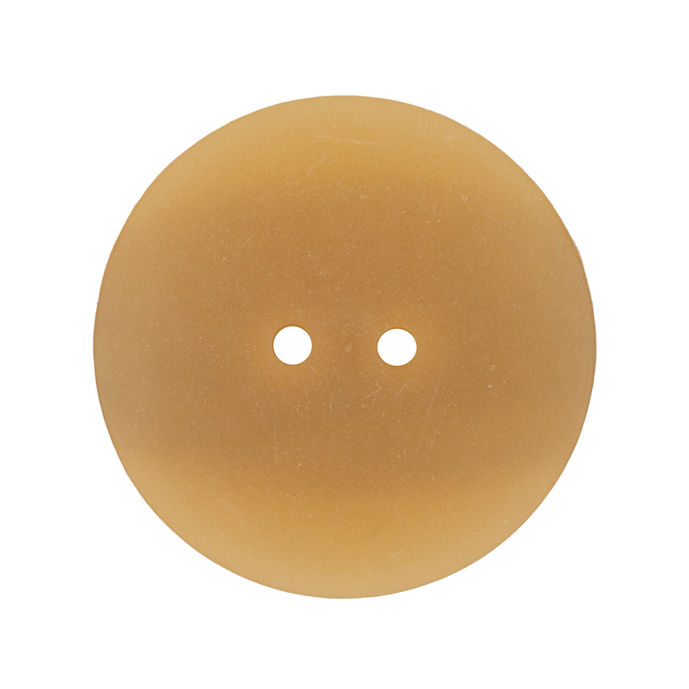Italian Translucent Harvest Gold 2-Hole Plastic Jacket Button - 44L/28mm