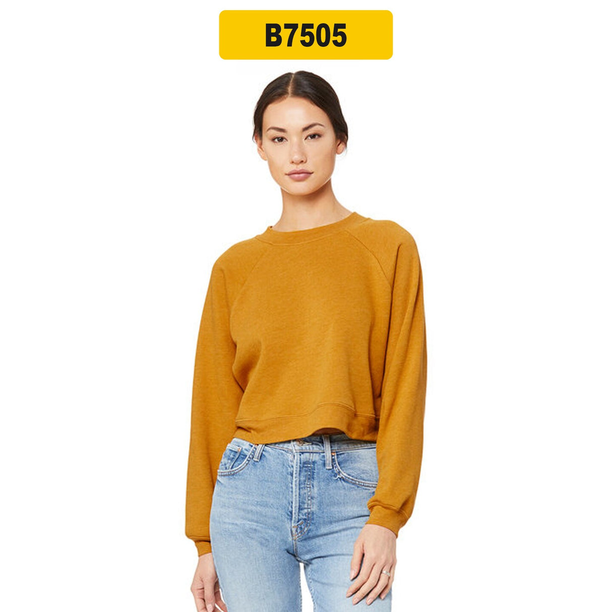 Bella + Canvas® Ladies Raglan Pullover Fleece