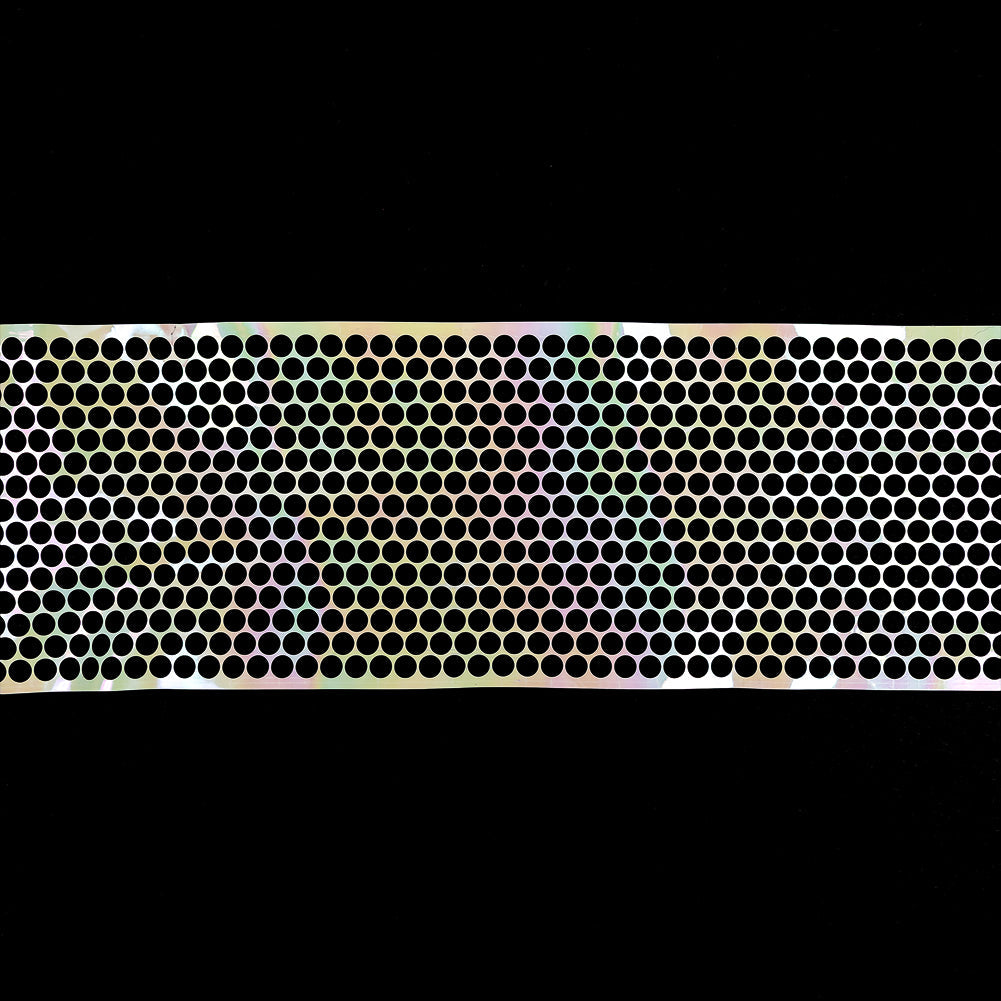Iridescent Off-White Perforated Vinyl Trim - 3.25"