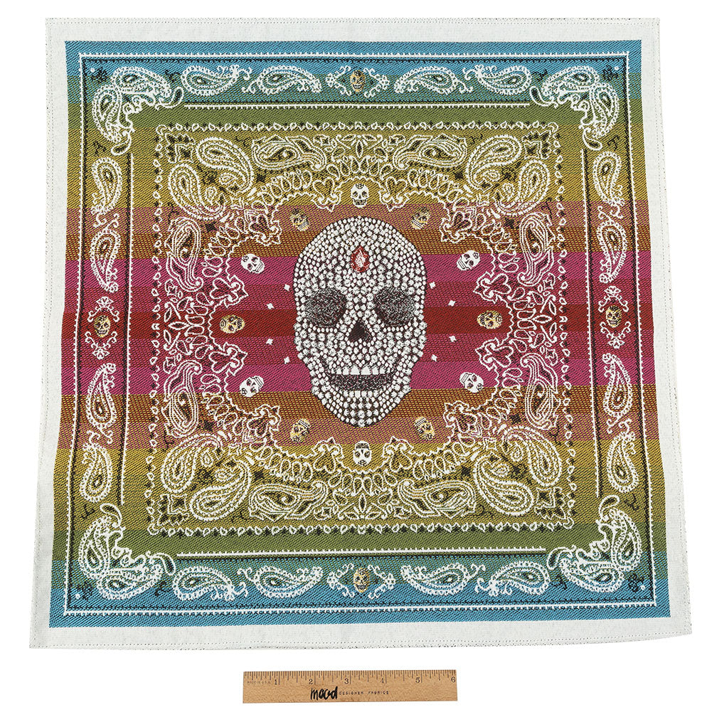 French Multicolored Diamonds and Bandanas Oversized Square Patch - 18.875"