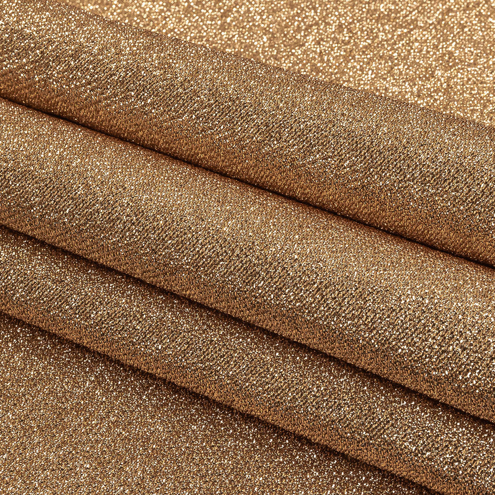 Geode Metallic Caramel Crackle Luxury Brocade