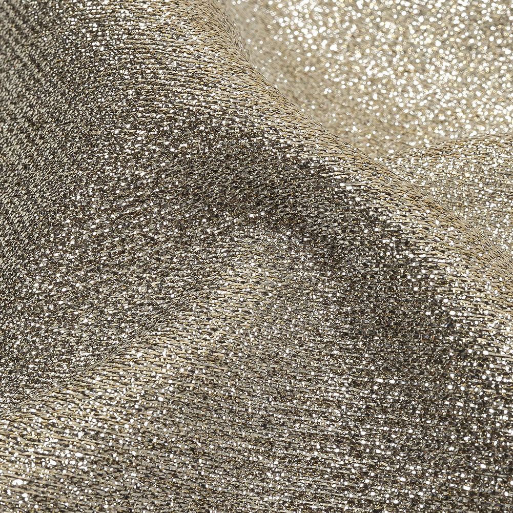 Geode Metallic Silver Crackle Luxury Brocade