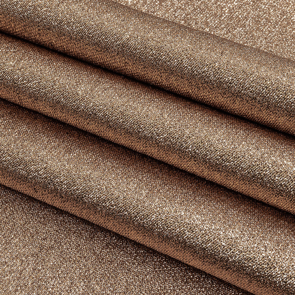 Geode Metallic Bronze Crackle Luxury Brocade