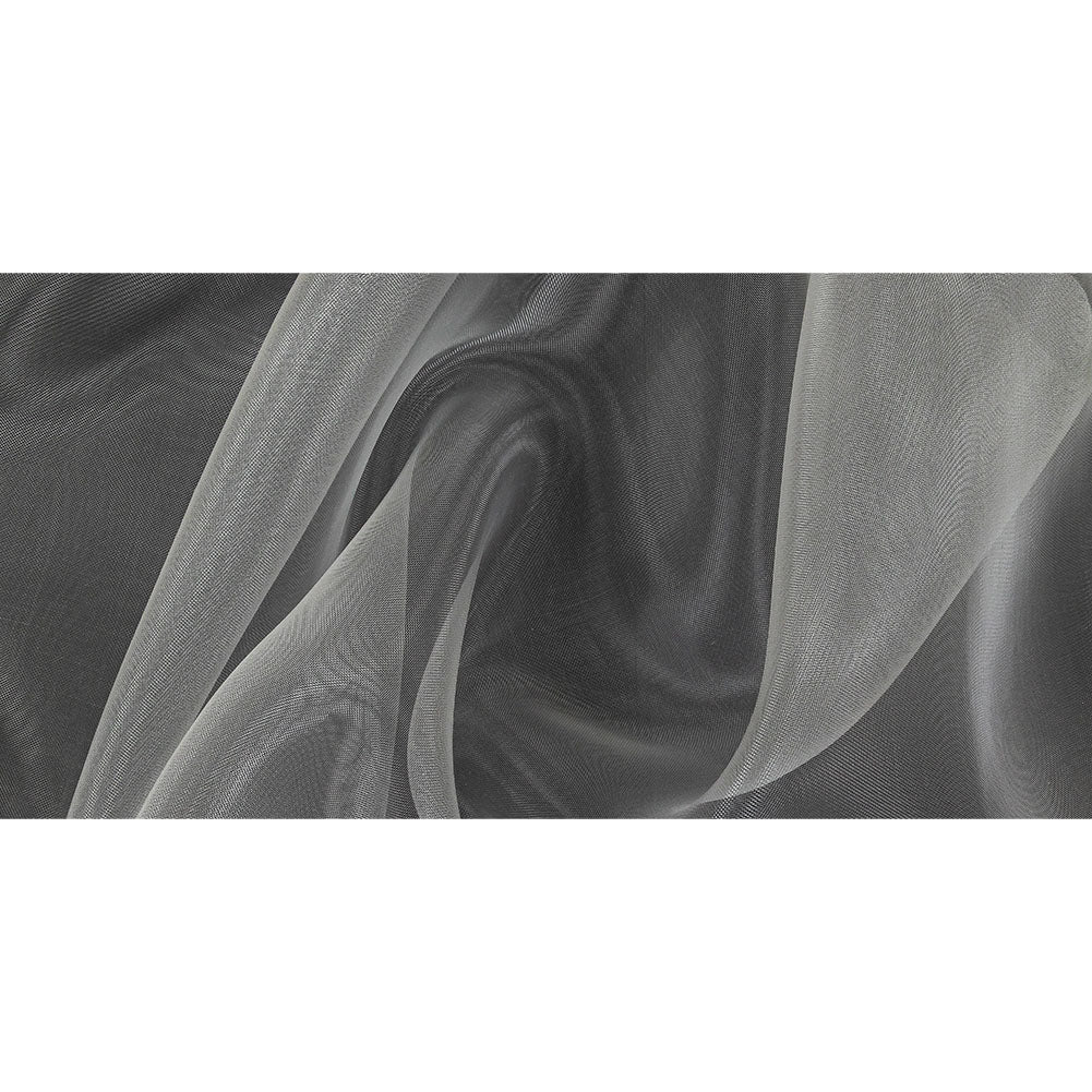 Stiff Mesh-Like Polyester Organza - White - Iris Collection