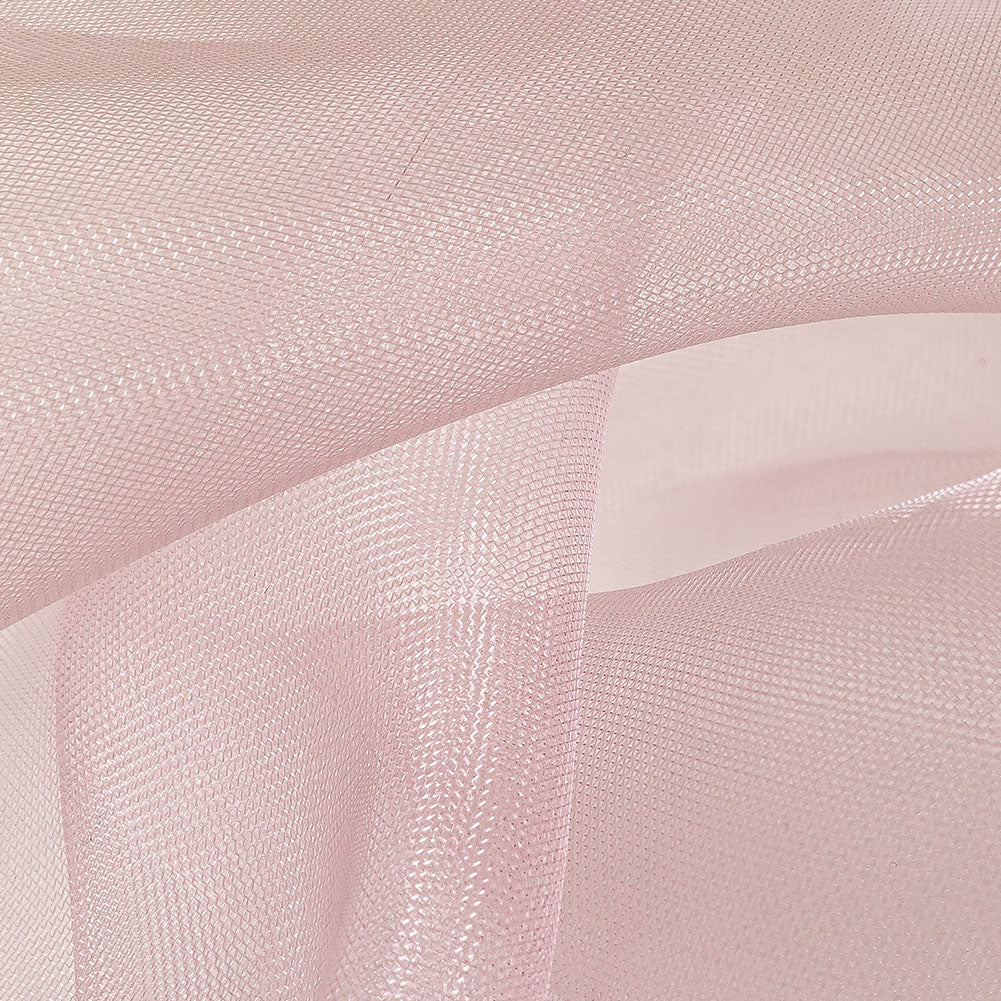 Stiff Mesh-Like Polyester Organza - Powder Pink - Iris Collection
