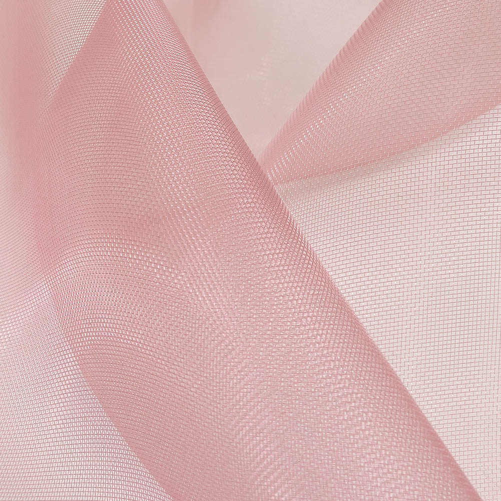 Stiff Mesh-Like Polyester Organza - Rose - Iris Collection