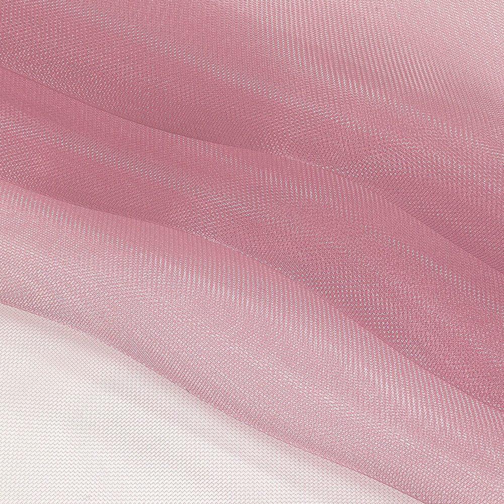 Stiff Mesh-Like Polyester Organza - Pink Lilac - Iris Collection