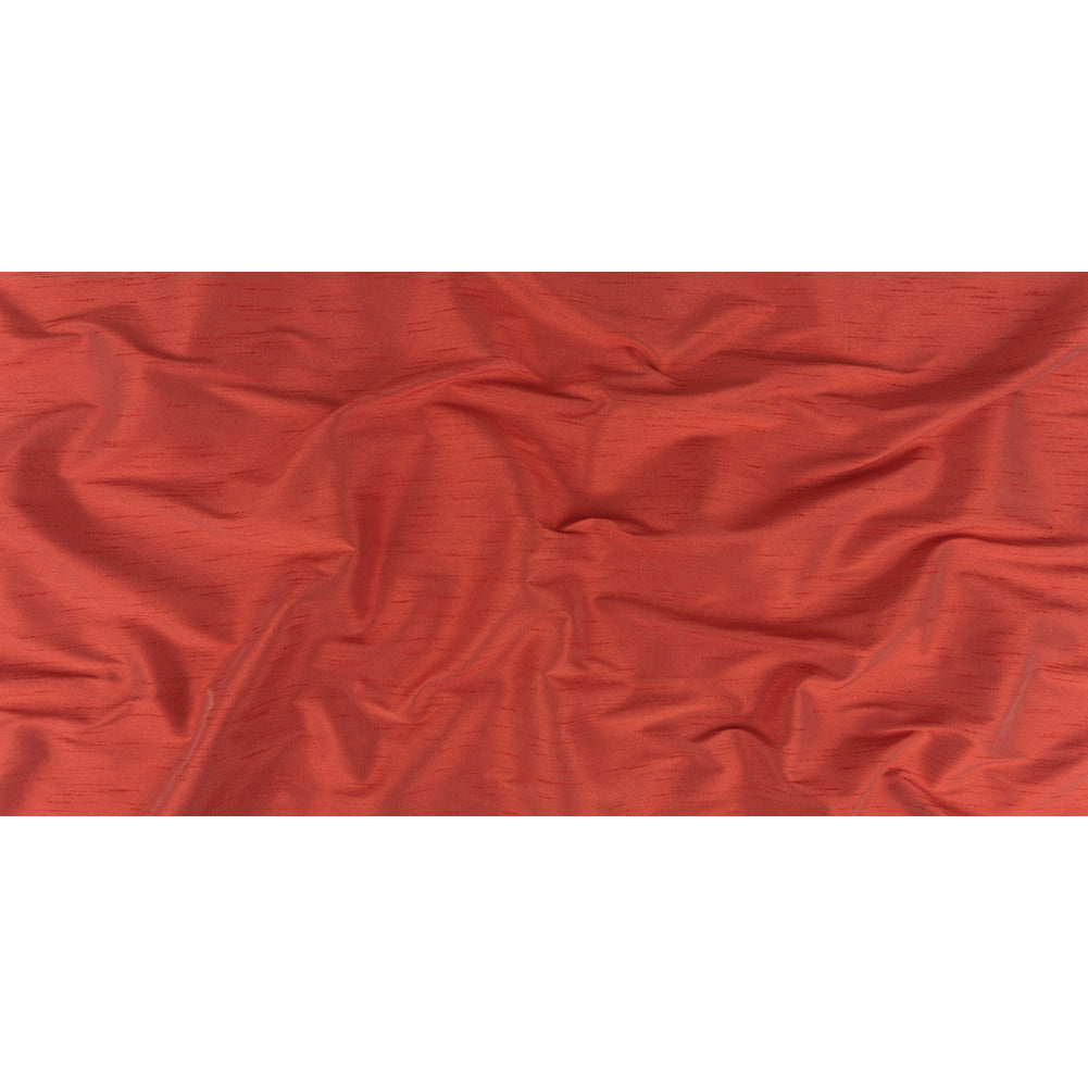 Polyester Shantung - Hot Coral - Eirian Collection