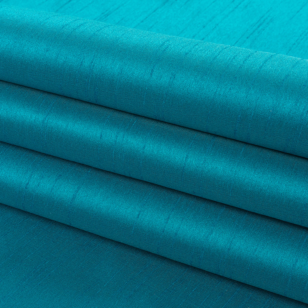 Polyester Shantung - Teal Blue - Eirian Collection