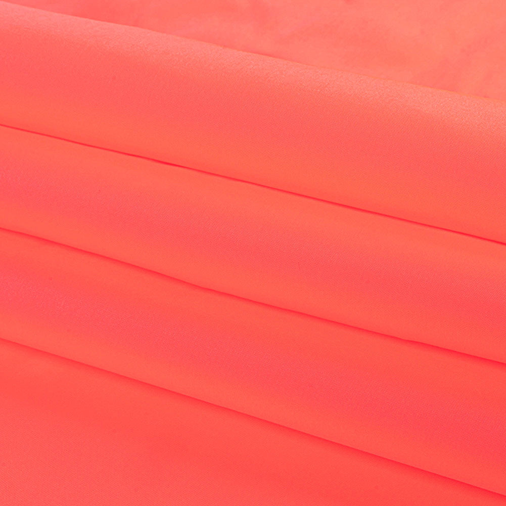 Polyester Taffeta - Plain Dyed Neon Coral - Bellamy Collection