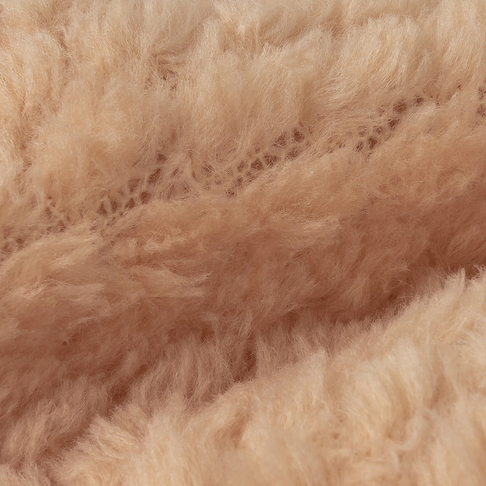 Frappe Plush Polyester Bubble Fleece