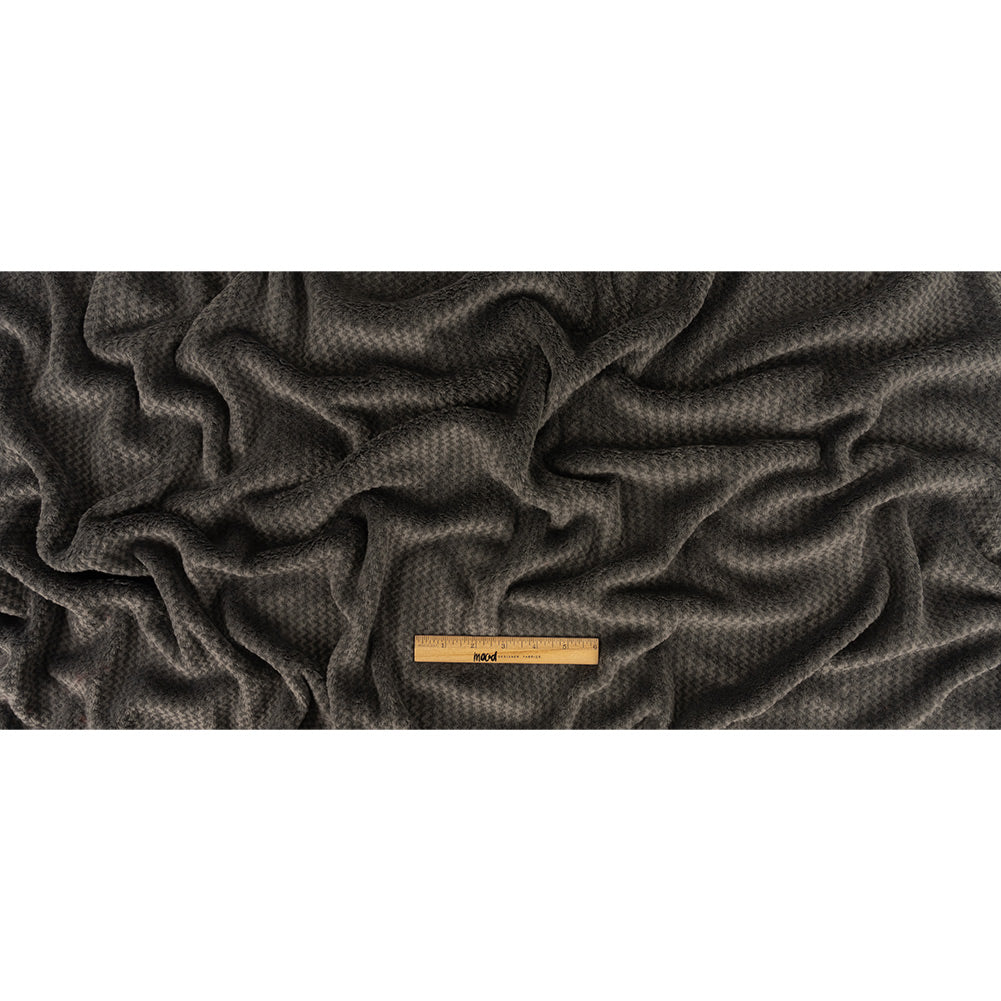 Peat Zig Zags Polyester Fleece