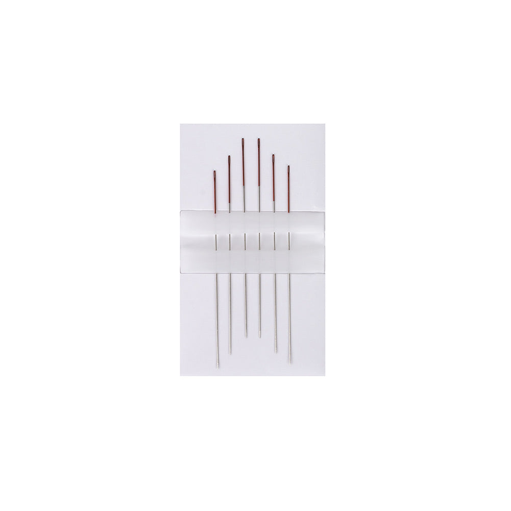 Coloreyes #12 Red Beading Needles - 2.25"