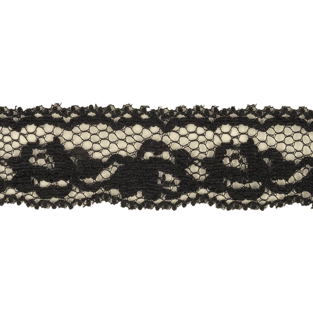 Caviar Roses Scalloped Lace Trim - 1"