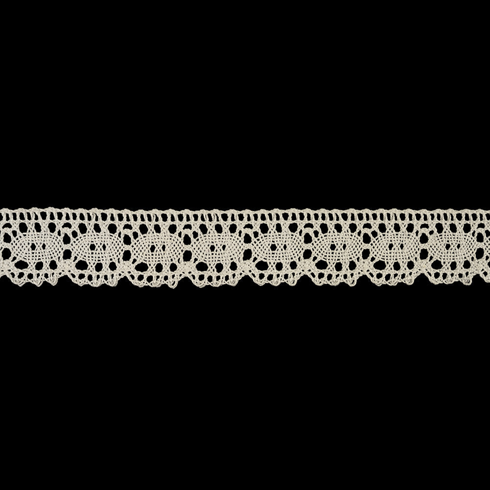 White Abstract Cluny Lace Trim - 1.25"