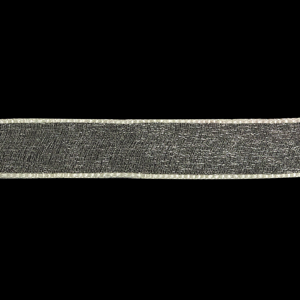 Cannoli Cream Shimmering Organza Ribbon with Woven Edges - 0.75"
