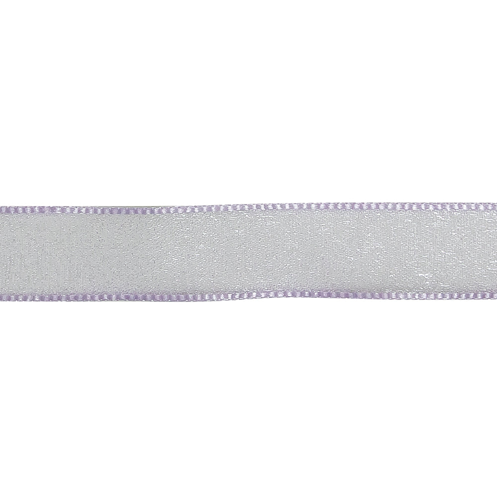 Lavender Shimmering Organza Ribbon with Woven Edges - 0.75"