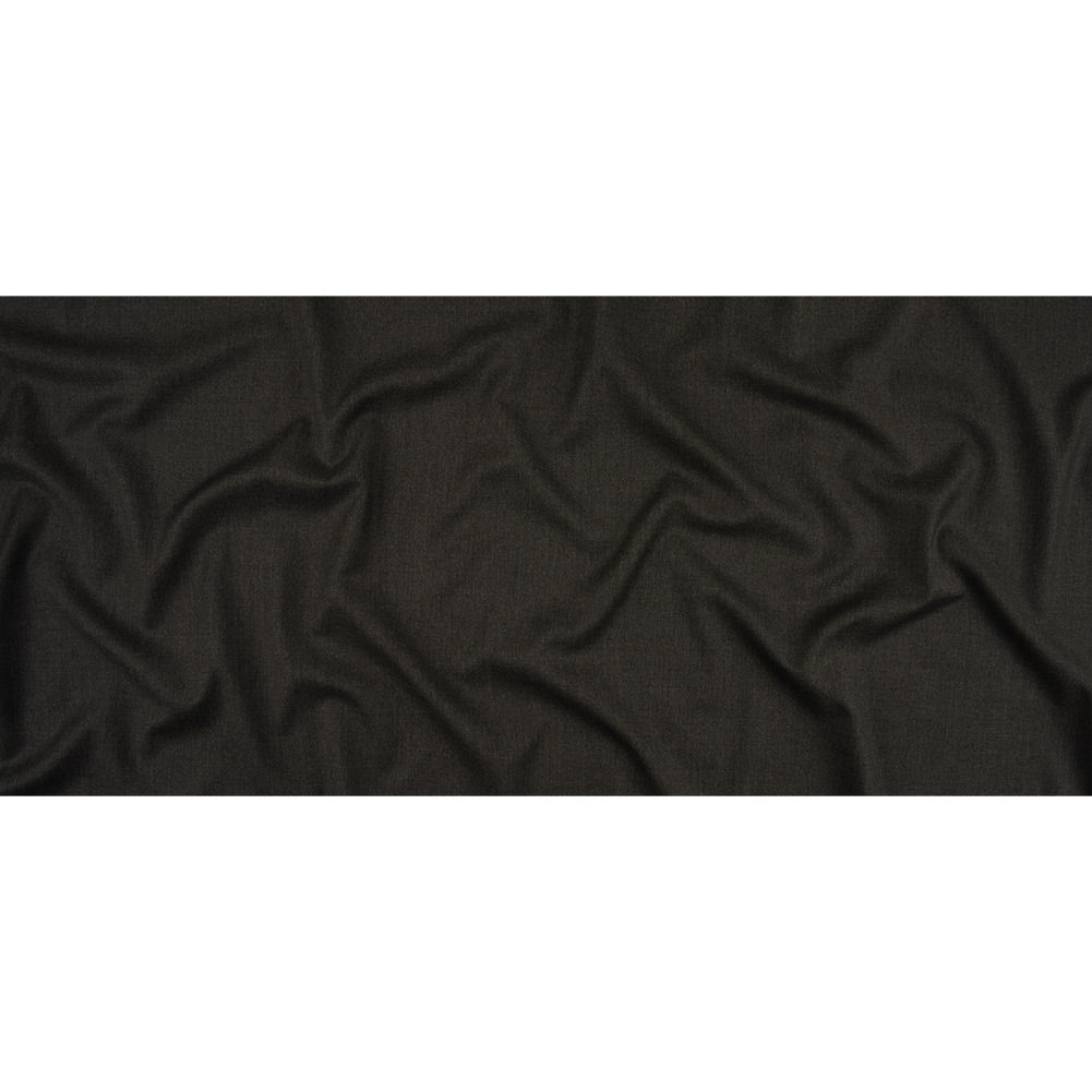 Heathered Gray Wool Twill Suiting