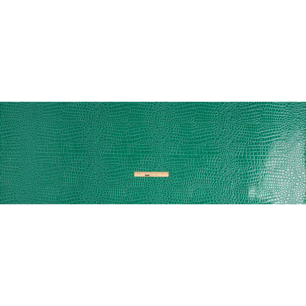 Faux Crocodile Patent Leather - Jungle - Brisbane Collection