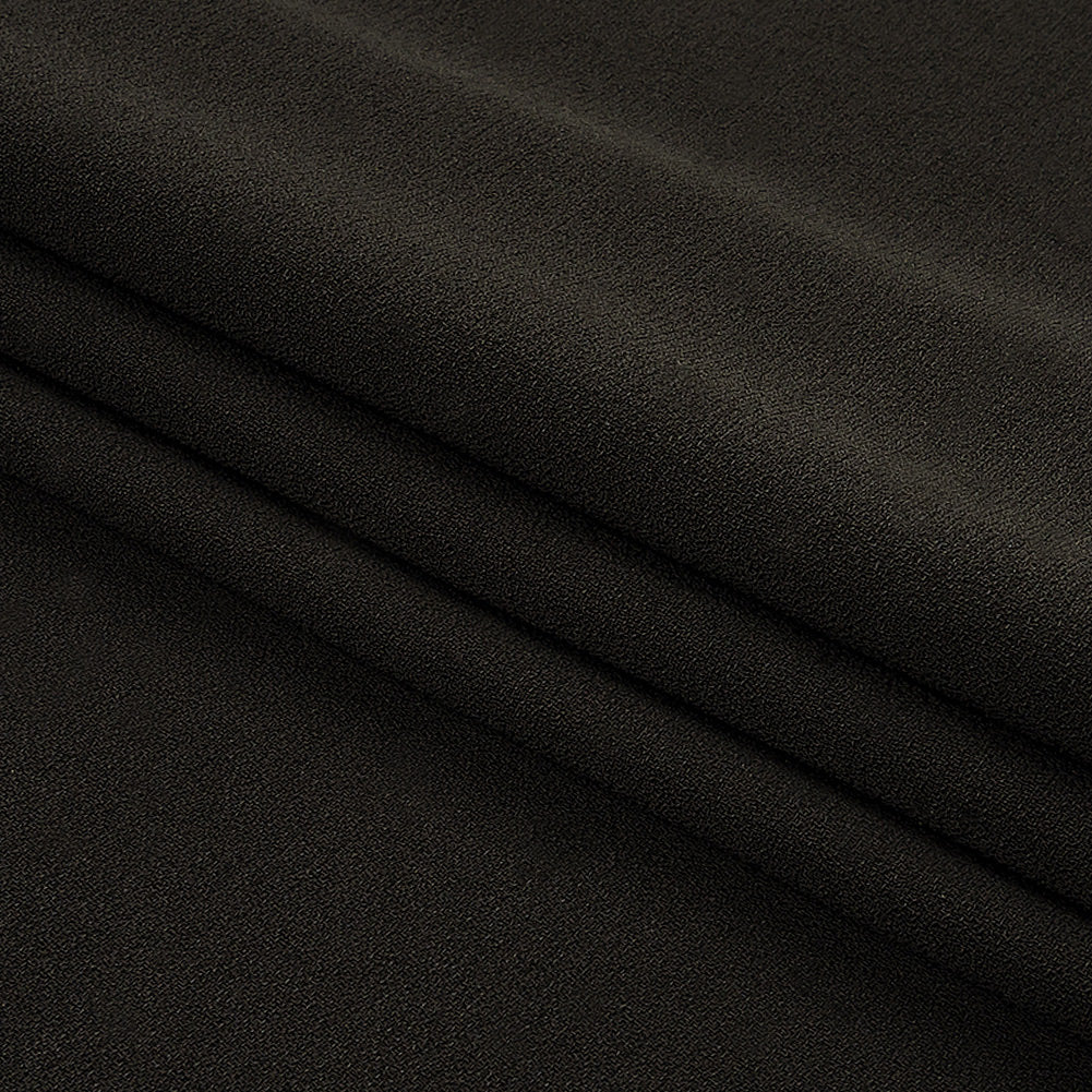 Italian Black Lightweight Rayon Crepe