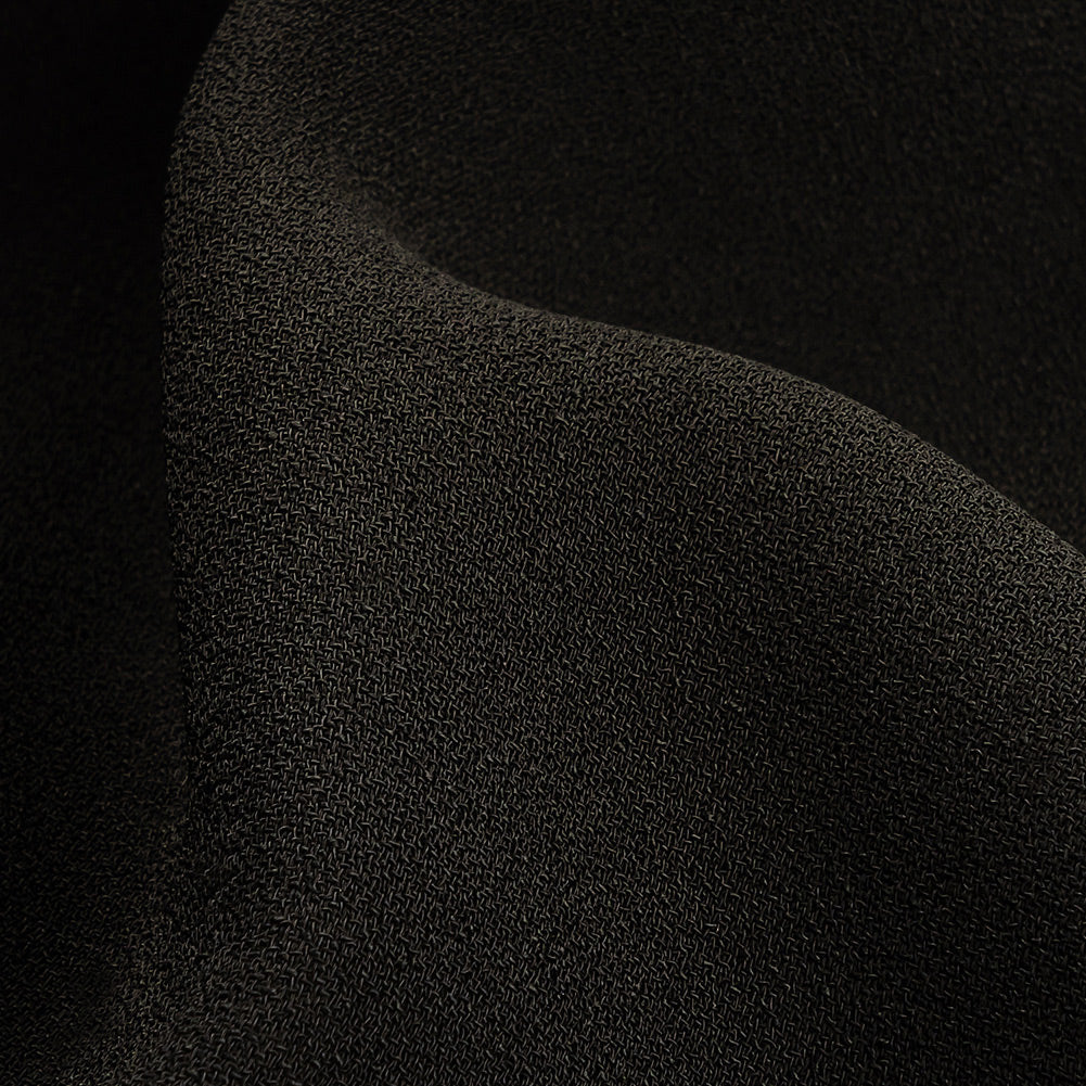 Italian Black Lightweight Rayon Crepe