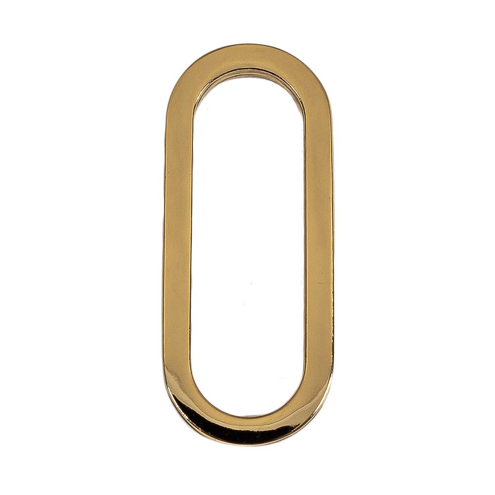 Gold Metal Oval Ring - 1.5" X 0.5"