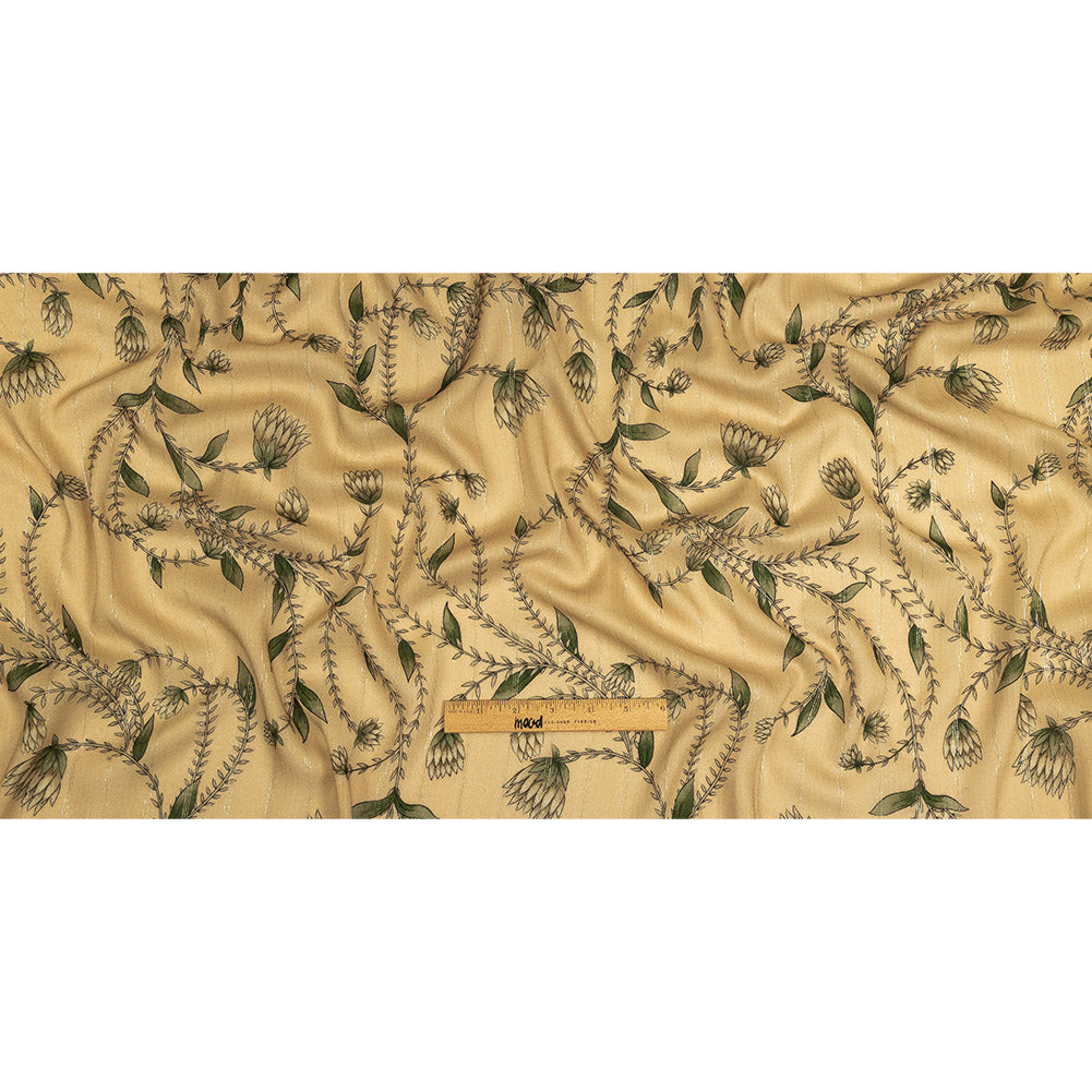 Mood Exclusive Vines Victorious Metallic Pinstriped Viscose Dobby